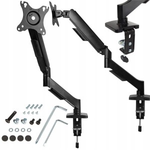 SOLIDNY REGULOWANY BIURKOWY UCHWYT NA MONITOR 10-32' CALI WIESZAK VESA 9KG