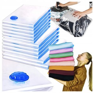 WORKI PRÓŻNIOWE NA UBRANIA POŚCIEL DUŻE MAŁE ZESTAW 4 12SZT POMPKA