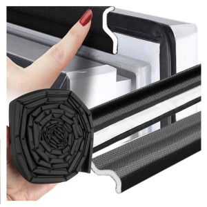 USZCZELKA DO OKIEN OKNA Drzwi Futryny Samoprzylepna Czarna 4m WODOODPORNA