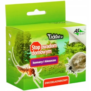 Płyn przeciwko kleszczom, komarom Asplant 0,1 kg 2x50ml