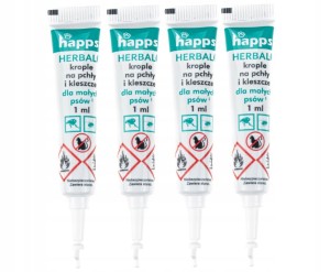HAPPS Herbal - krople na pchły i kleszcze dla małych psów 5-10kg