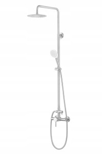 Bateria prysznicowa Fala STEELY srebrny