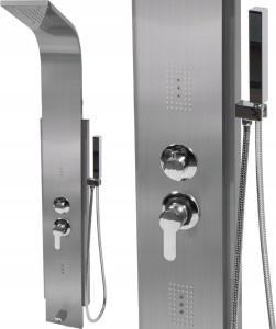 PANEL PRYSZNICOWY INOX DESZCZOWNICA STEELY 6 FALA