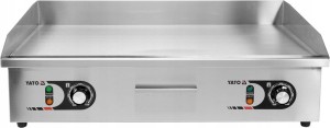 PŁYTA GRILLOWA GŁADKA ELEKTRYCZNA 2x2,2KW 73x42 CM YATO YG-04588