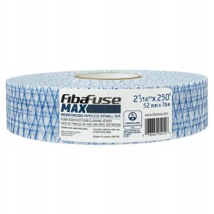 Taśma fizelinowa FibaFuse Max do spoinowania wzmocniona 52,4mm x 76,2m